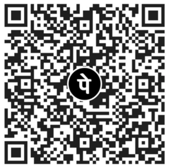Scan to pay via PhonePe / UPI